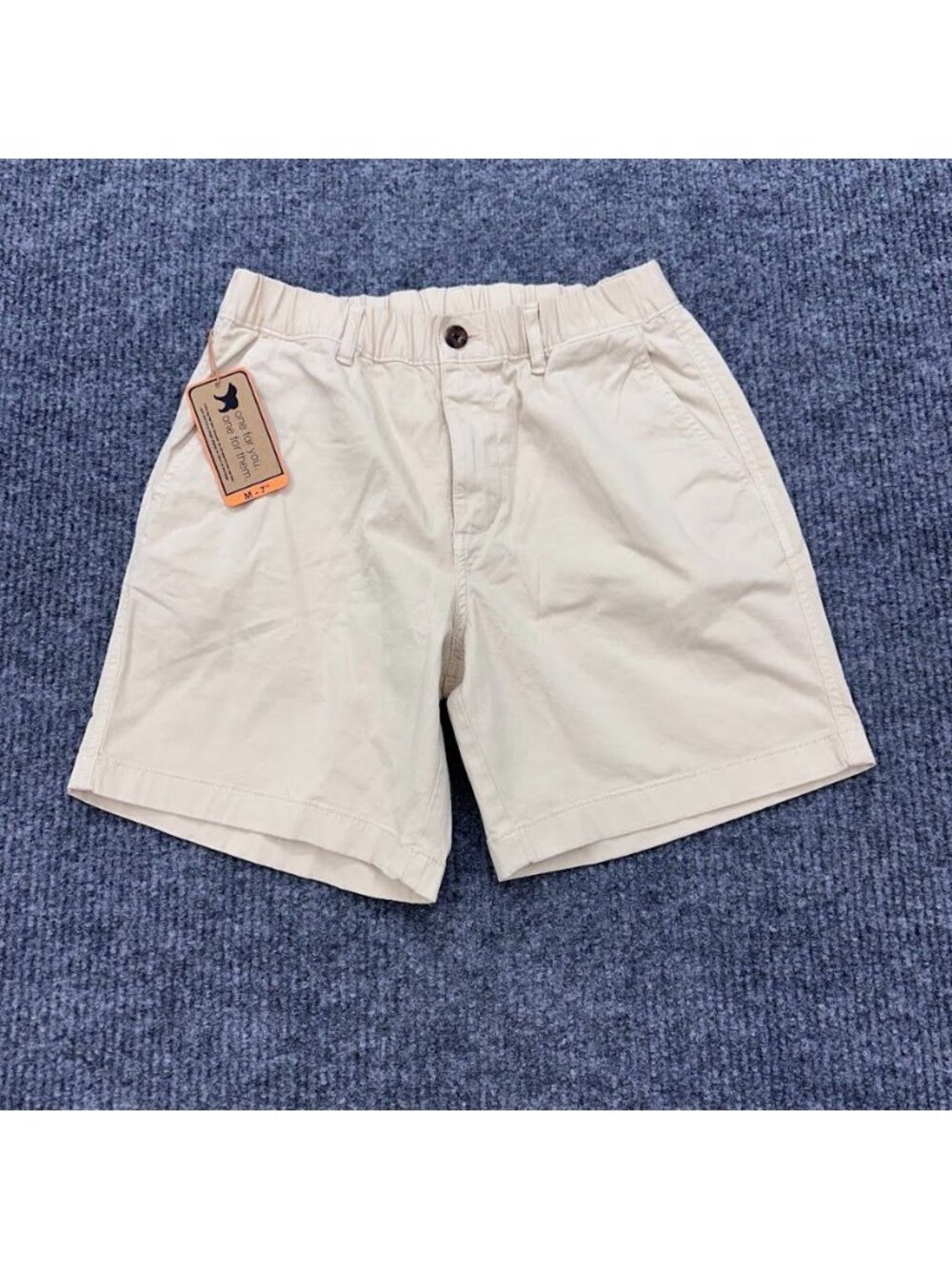 Bearbottom 7" Stretch Chino Shorts Casual Cotton Blend Sand Dune Mens Medium NEW